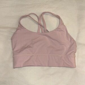 Lululemon longline energy sports bra in pink